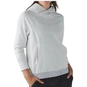 Lululemon All Good Heathered Gray Pullover Hoodie